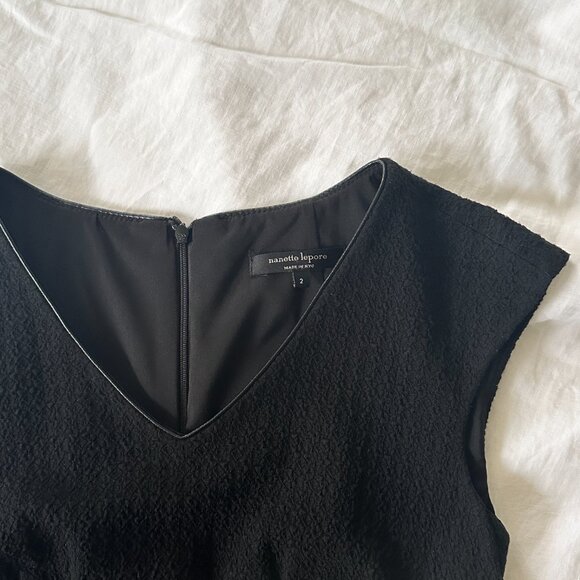 Nanette Lepore Dress, Sleeveless, Black, Size 2 - Picture 3 of 13